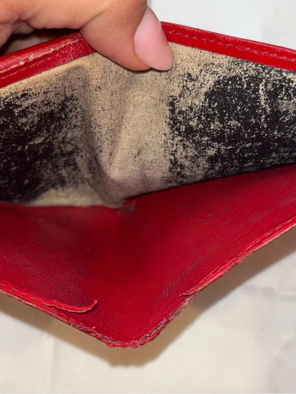 Louis Vuitton Red Epi Leather Zip Wallet
